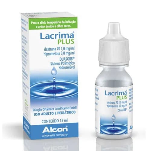 Imagem de Lacrima Plus Solução Oft Colírio Lubrificante Estéril 15Ml