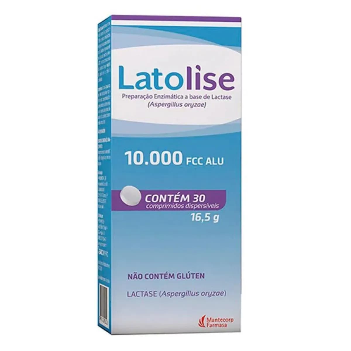 Imagem de Latolise Preparação Enzimática À Base de Lactase 10.000 Fcc 30 comprimidos
