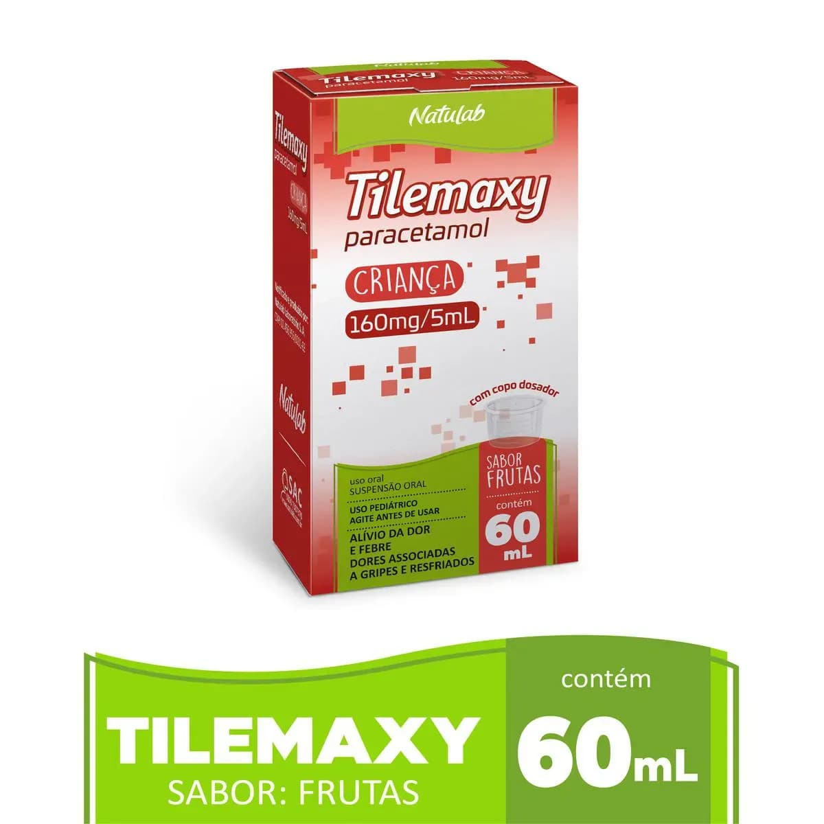 Imagem de Tilemaxy Criança Paracetamol 160mg/5ml Suspensão Oral 60ml