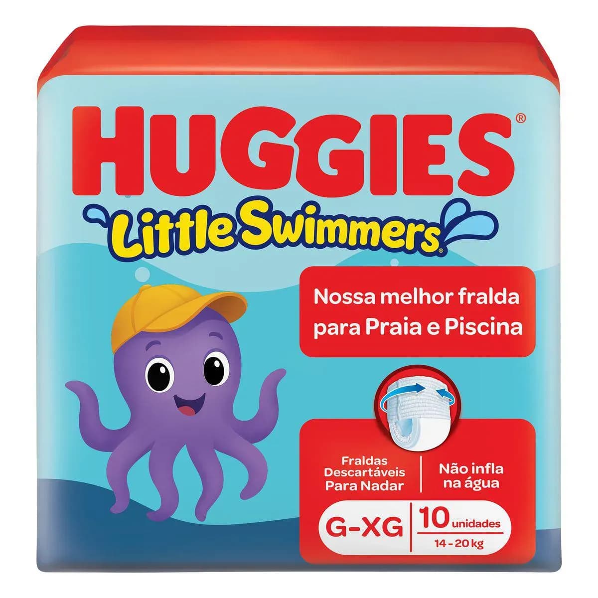 Imagem de Fralda Huggies Little Swimmers Praia e Piscina G/XG 10 unidades