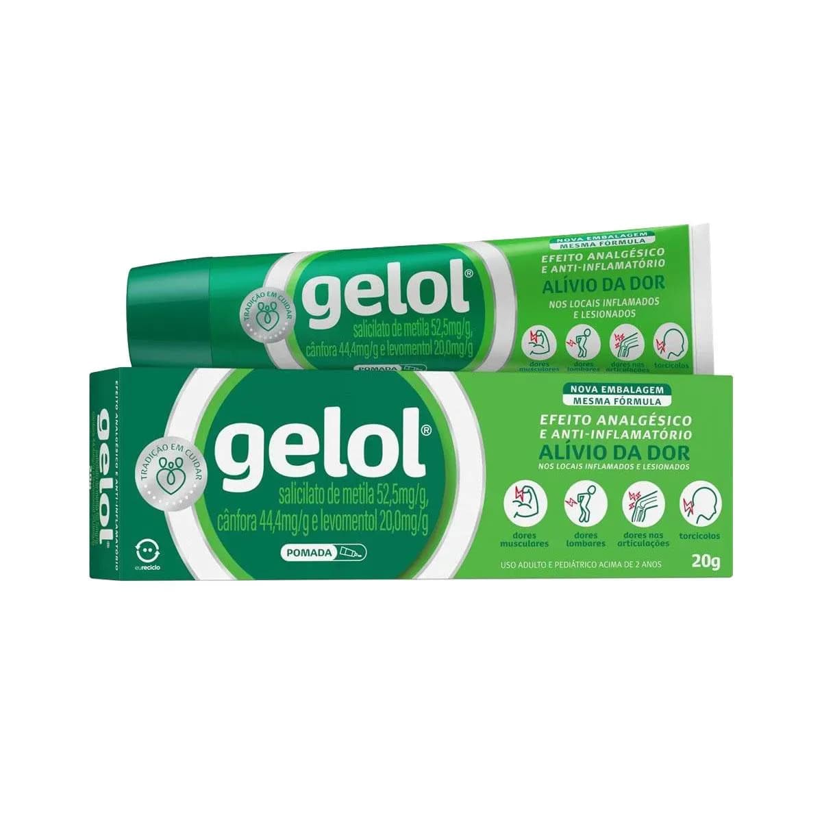 Imagem de Gelol 52,5mg/g Pomada 20g