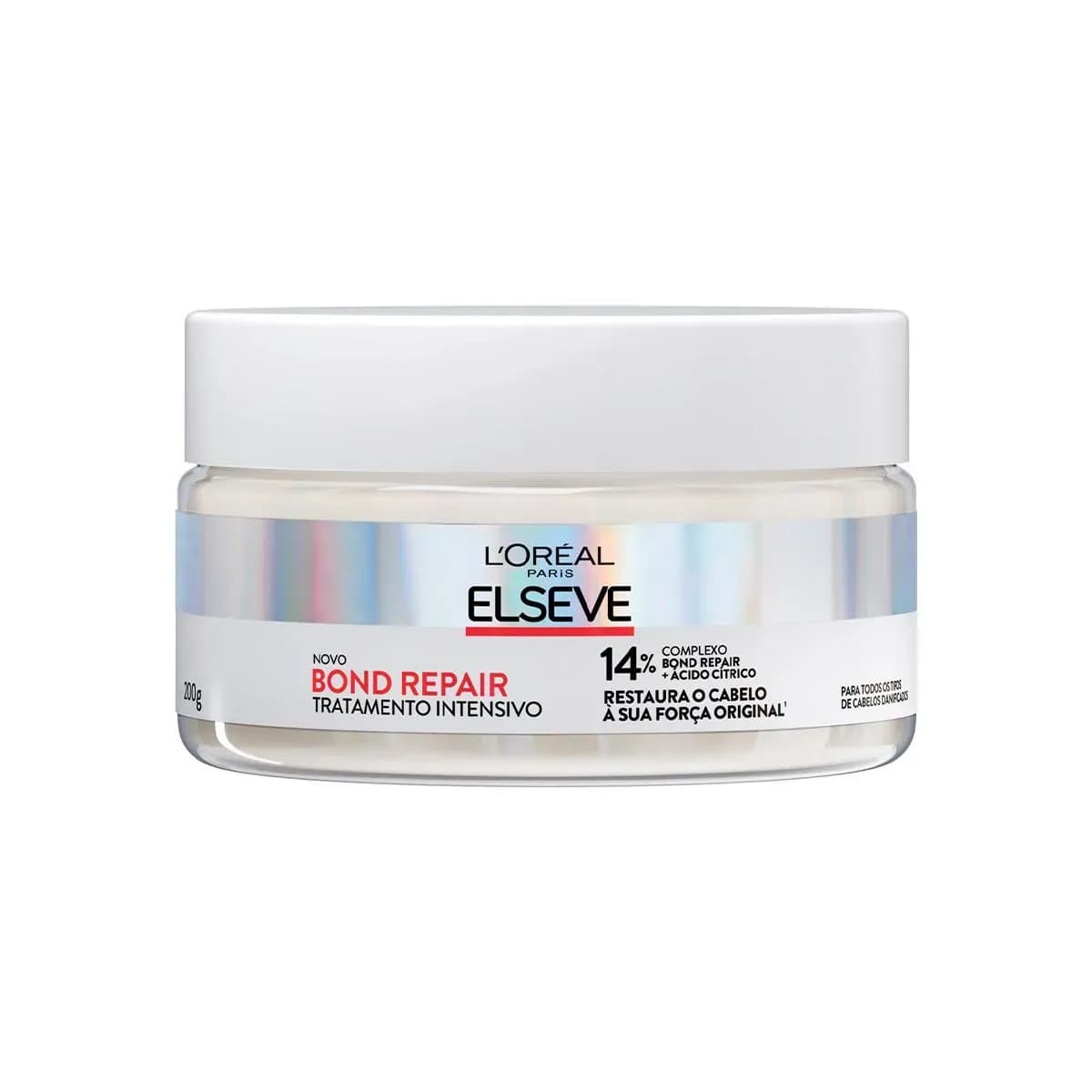 Imagem de Máscara de Cabelo Tratamento Intensivo Elseve Bond Repair Máscara Reparadora Molecular com Ácido Cítrico 200g