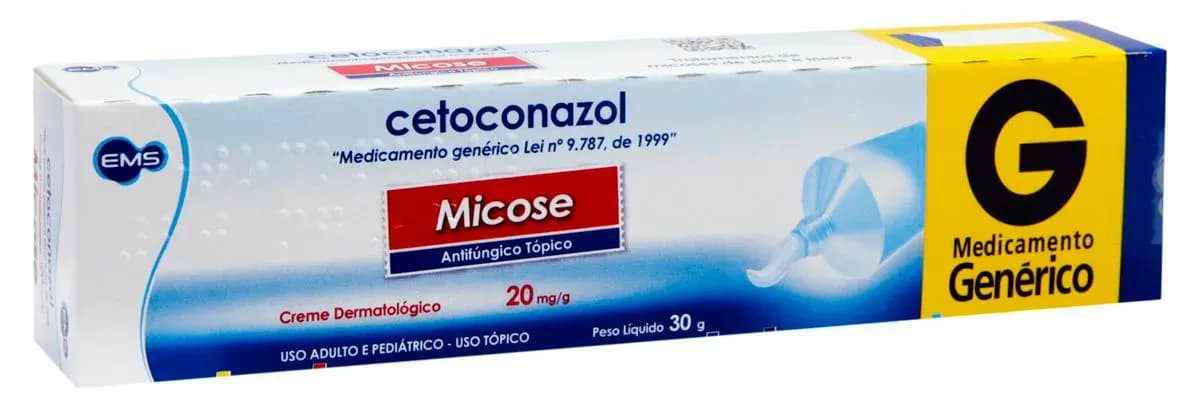 Imagem de Cetoconazol 20mg/g Creme Dermatológico 30g EMS Genérico