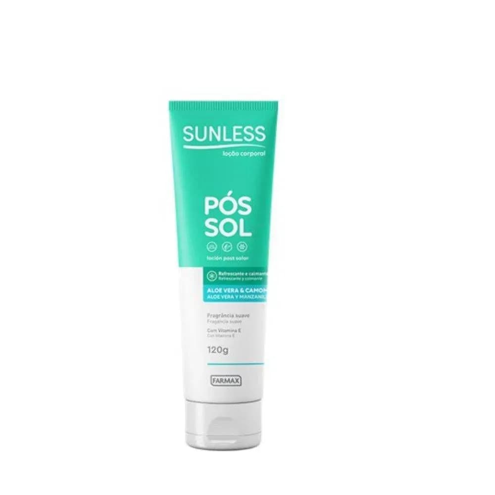 Imagem de LOCAO POS SOL FARMAX SUNLESS ALOE VERA E CAMOMILA 120ML