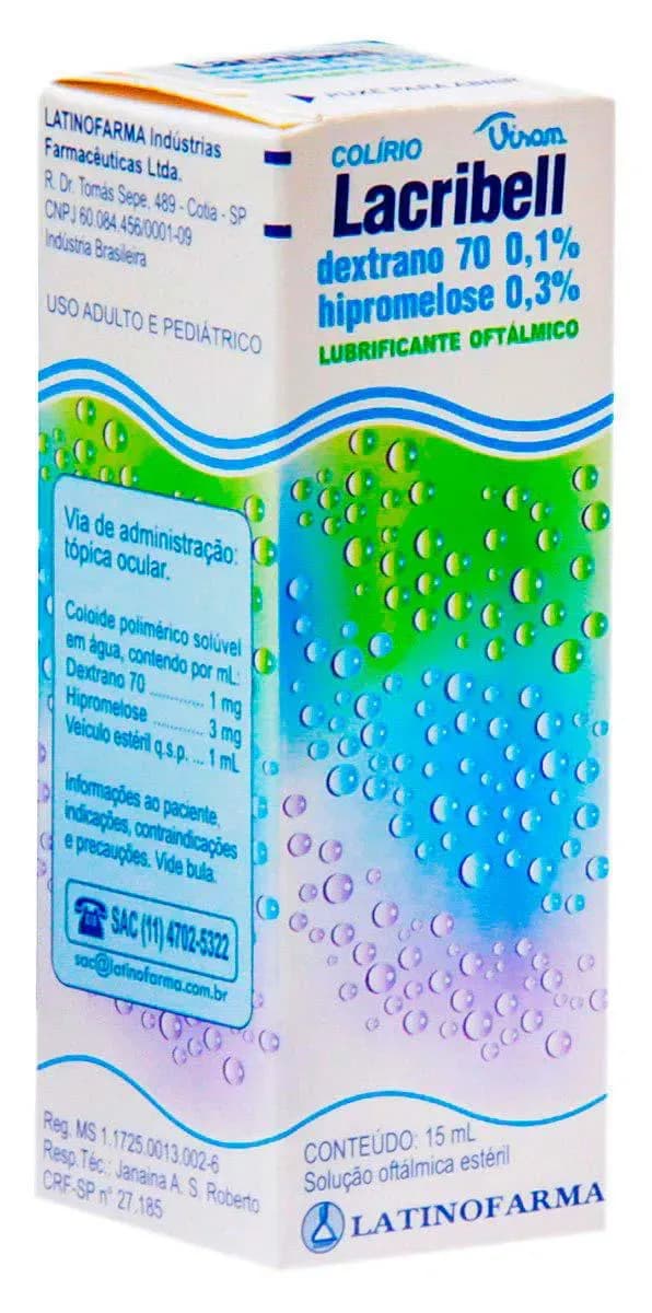 Imagem de Colírio Lacribell com 15ml