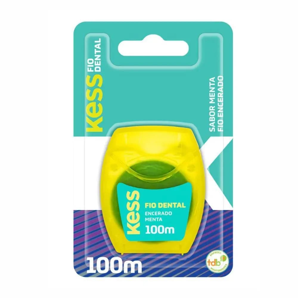 Imagem de Fio Dental Kess Encerado Menta 100m Cód.2001