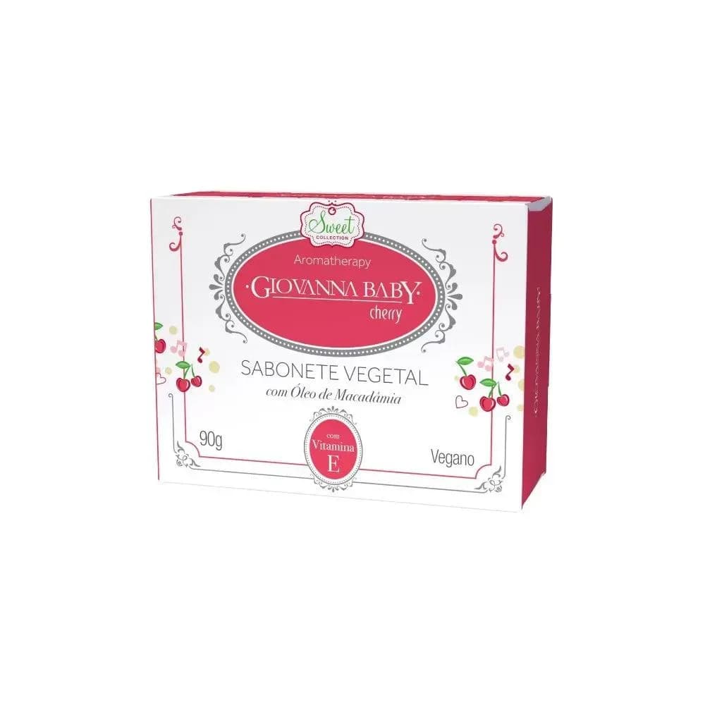 Imagem de Sabonete Vegetal Retangular Giovanna Baby Cherry 90g