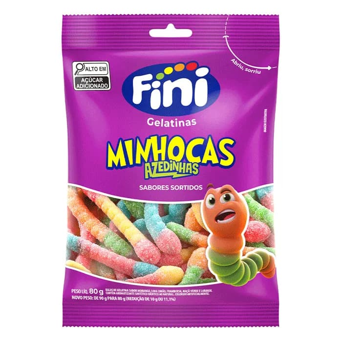Imagem de Fini Minhocas Azedinhas 80g