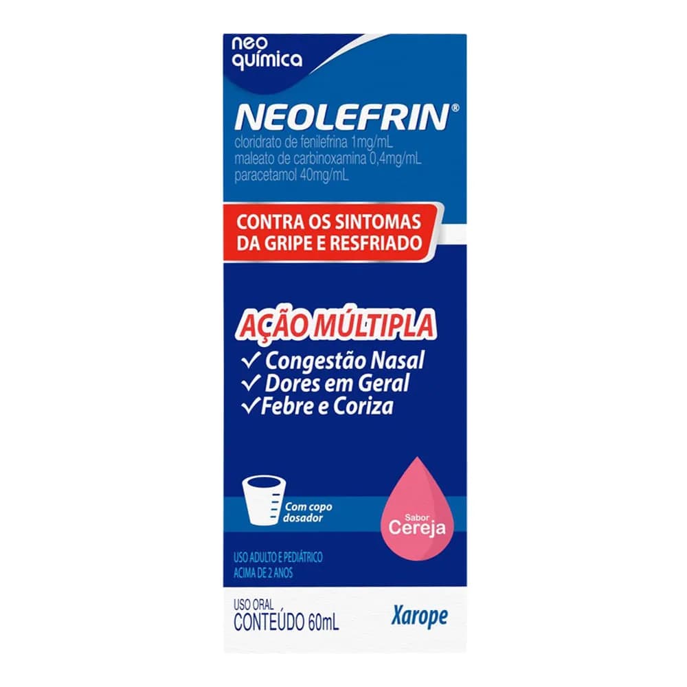 Imagem de Antigripal e Descongestionante Neolefrin 60ml Xarope
