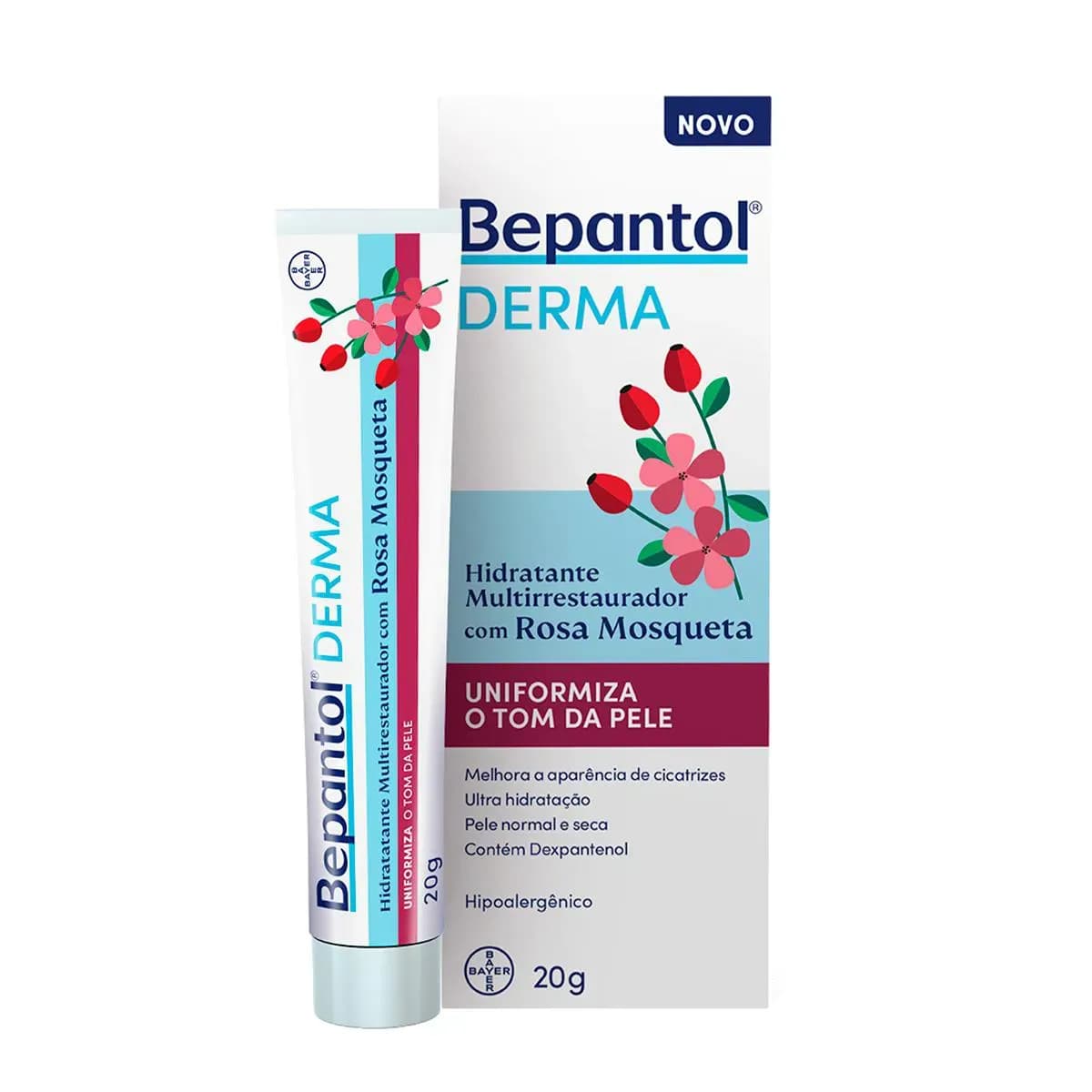 Imagem de Hidratante Multirrestaurador com Rosa Mosqueta Bepantol Derma 20g