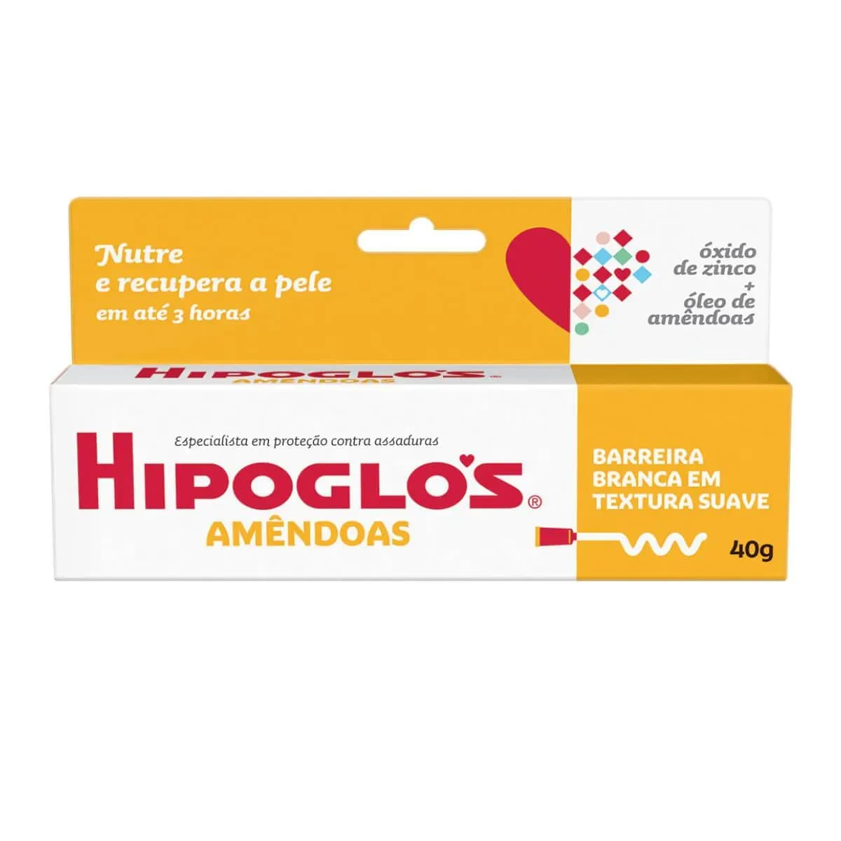Imagem de Creme para Assaduras Hipoglós Amêndoas Nutre e Recupera 40g
