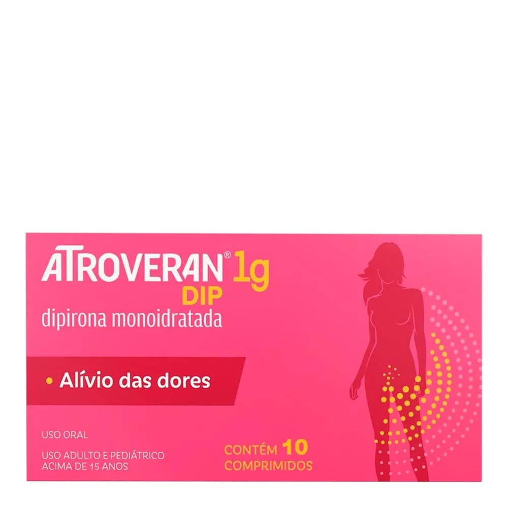 Imagem de Analgésico e Antitérmico Atroveran Dip 1g 10 Comprimidos