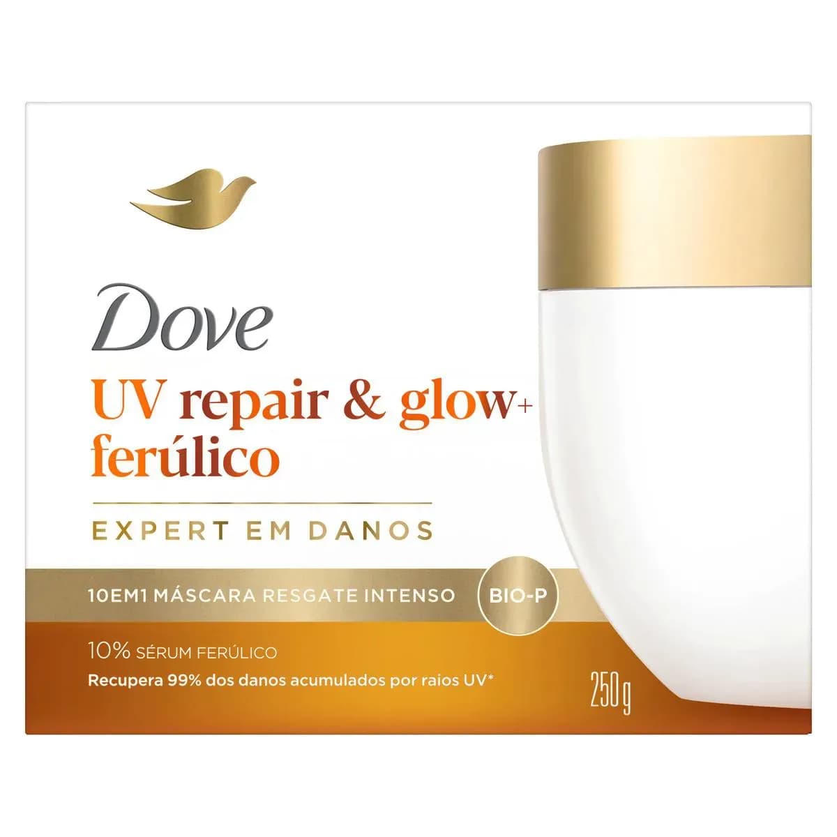 Imagem de Máscara de Resgate Intenso 10 em 1 Dove UV Repair & Glow + Ferúlico 250g