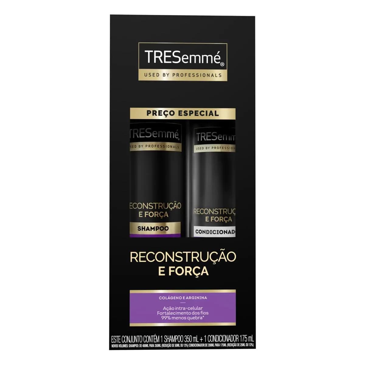 Imagem de Kit TRESemmé Reconstrução e Força Shampoo 350ml + Condicionador 175ml