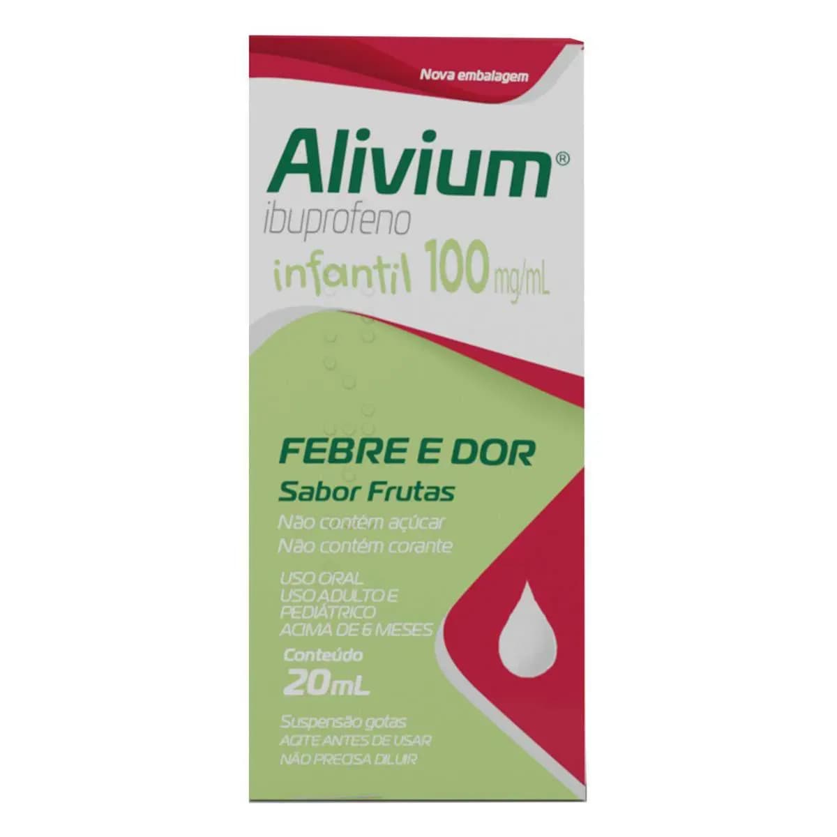 Imagem de Alivium Infantil Ibuprofeno 100mg/ml Gotas 20ml