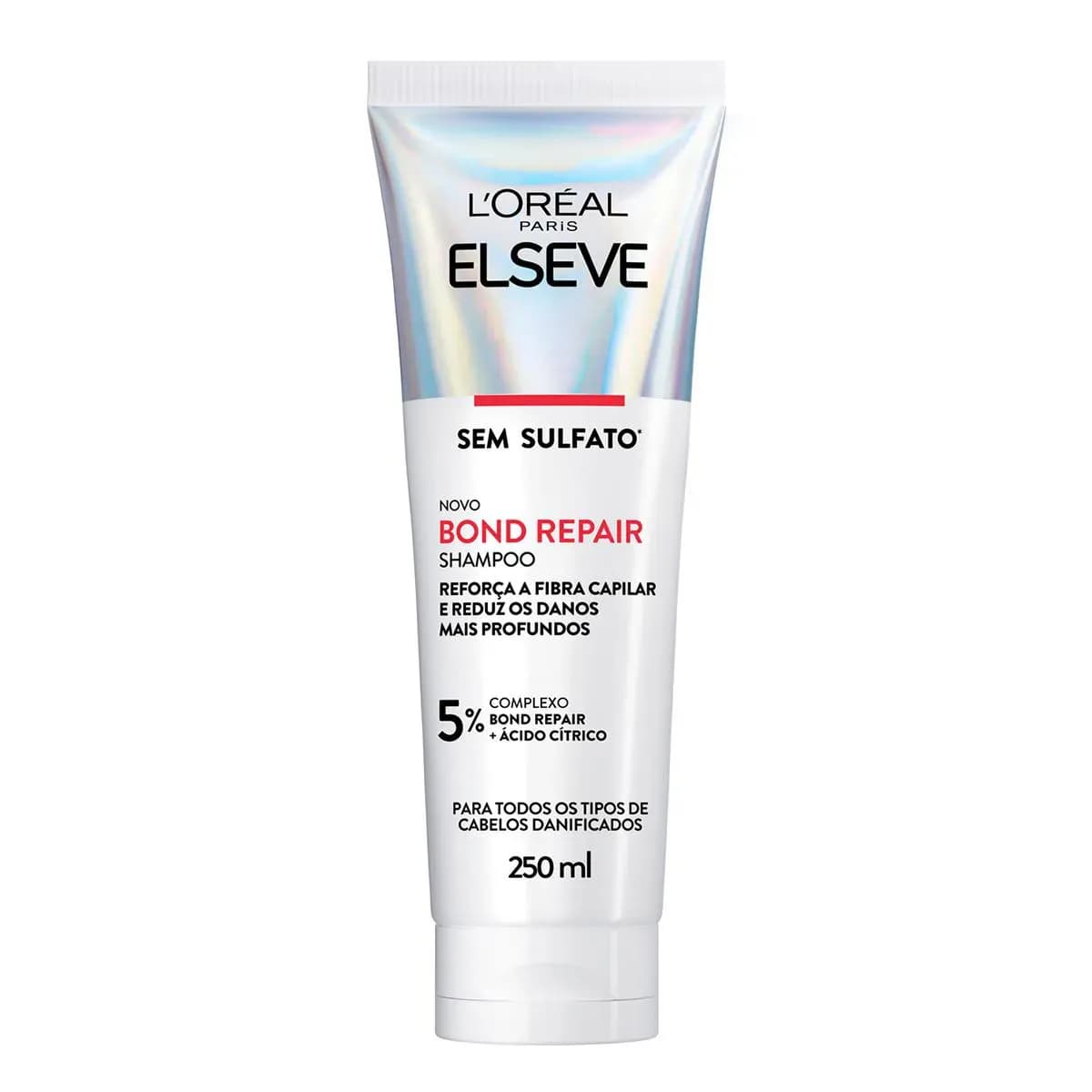 Imagem de Shampoo Elseve Bond Repair Limpeza Suave Sem Sulfato com Reparação Molecular 250ml