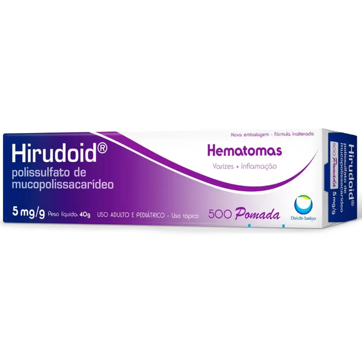 Imagem de Hirudoid Polisulfato de Mucopolissacarídeo 500mg Pomada 40g