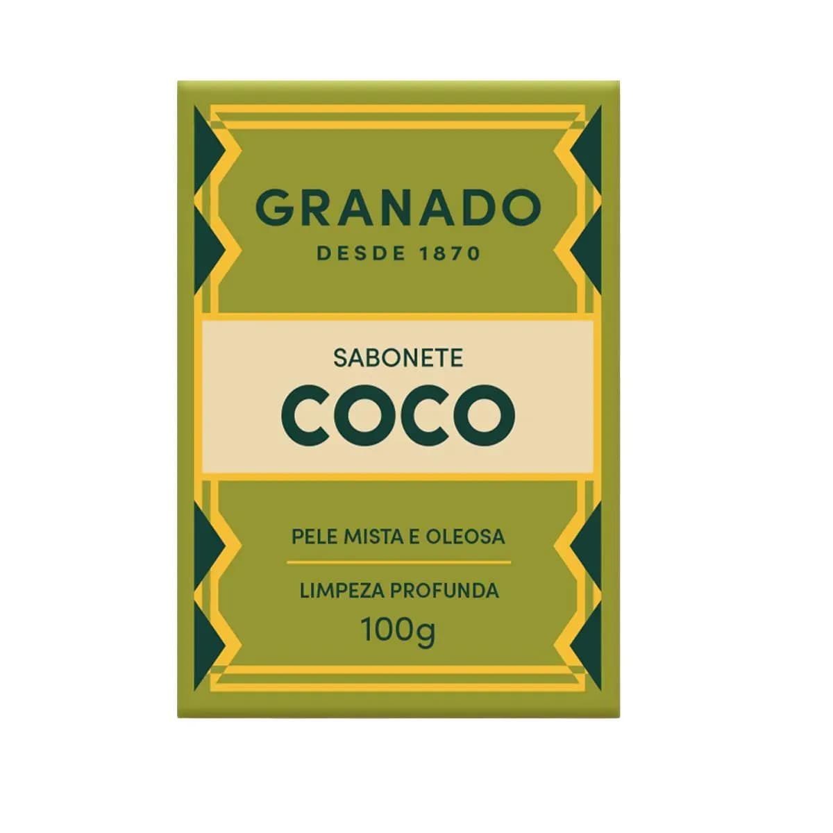 Imagem de Sabonete em Barra Granado Coco Pele Mista a Oleosa com 100g