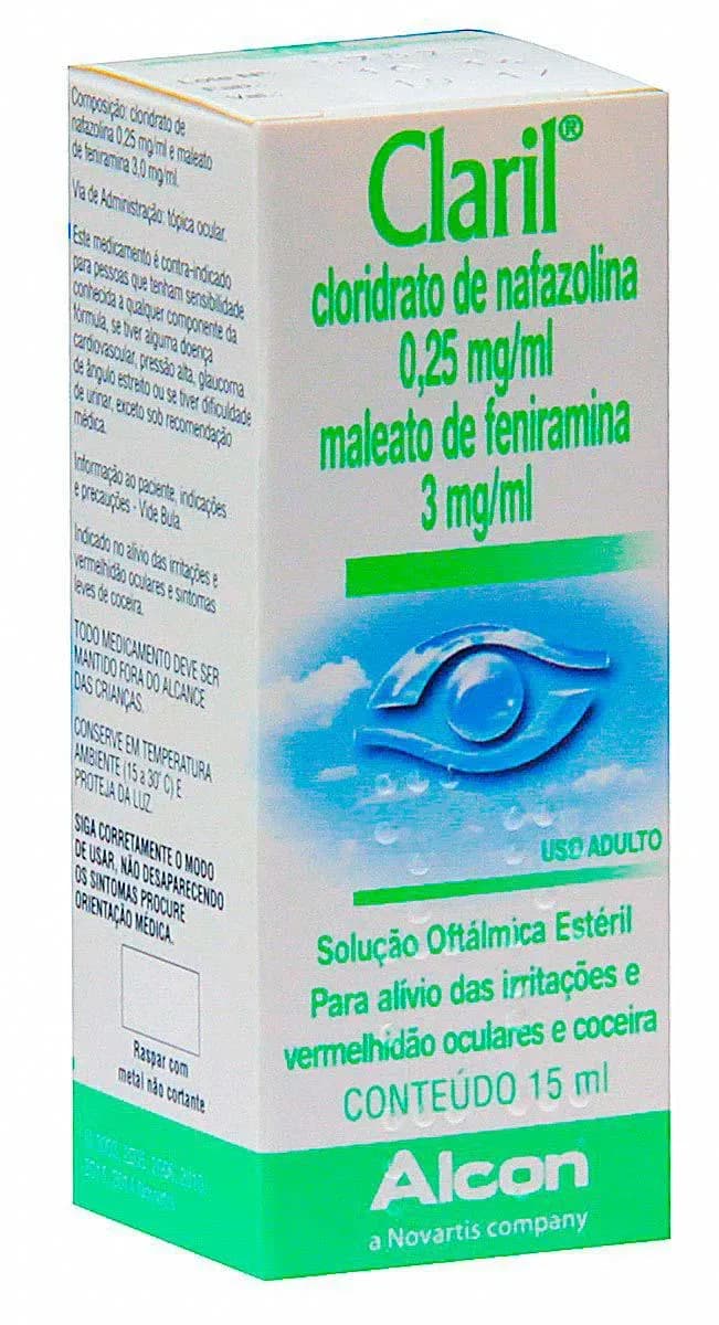 Imagem de Claril 0,25mg/ml + 3,0mg/ml Colírio com 15ml