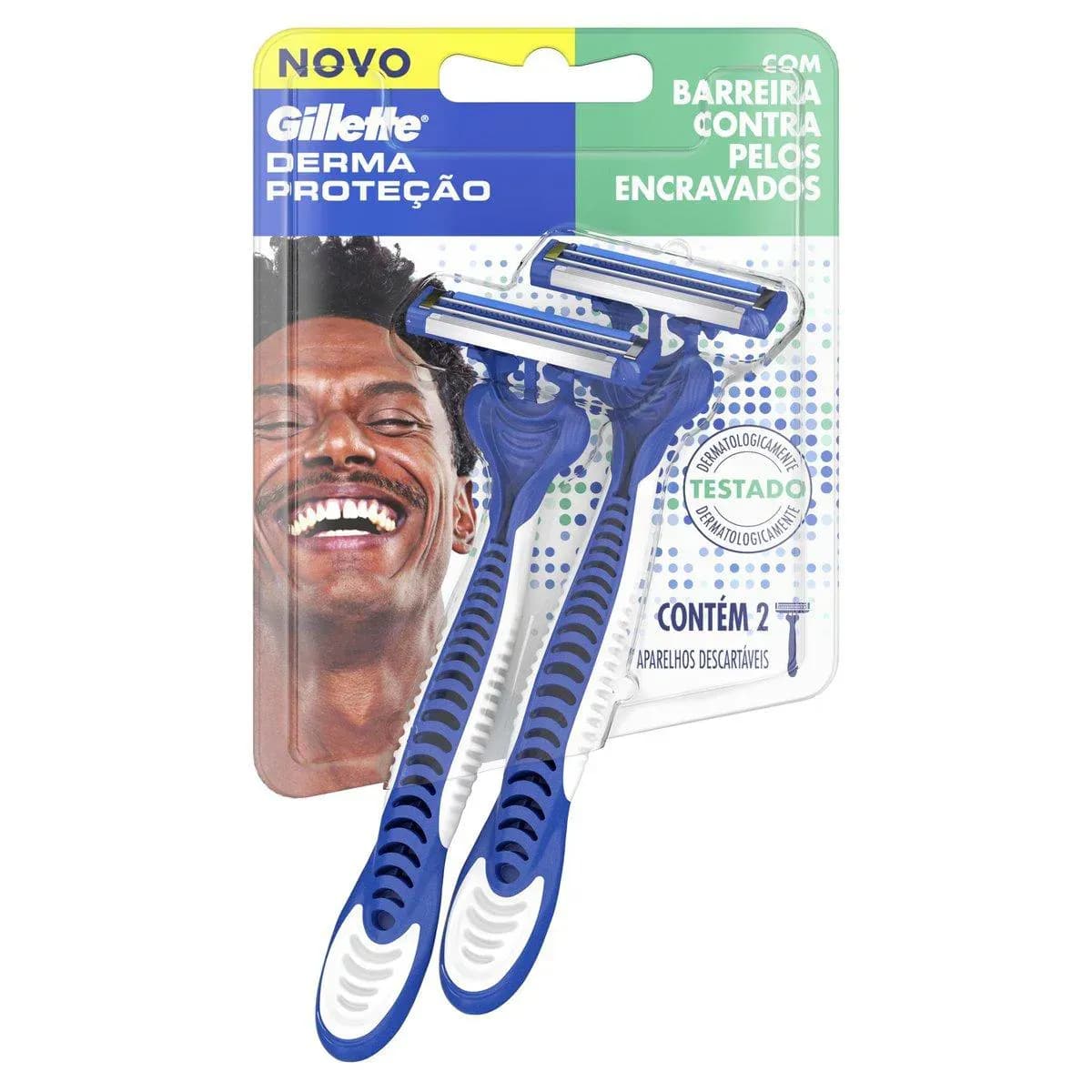 Imagem de Barbeador Gillette Derma Proteção Descartável 2 unidades