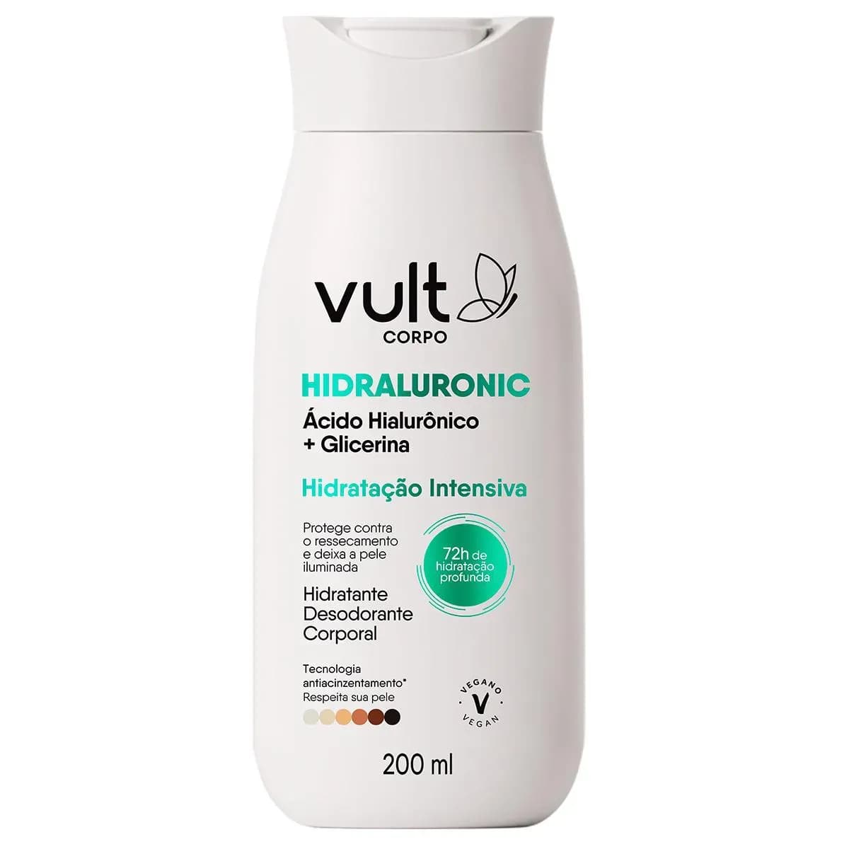 Imagem de Hidratante Desodorante Corporal Vult Corpo Hidraluronic Glicerina 200ml