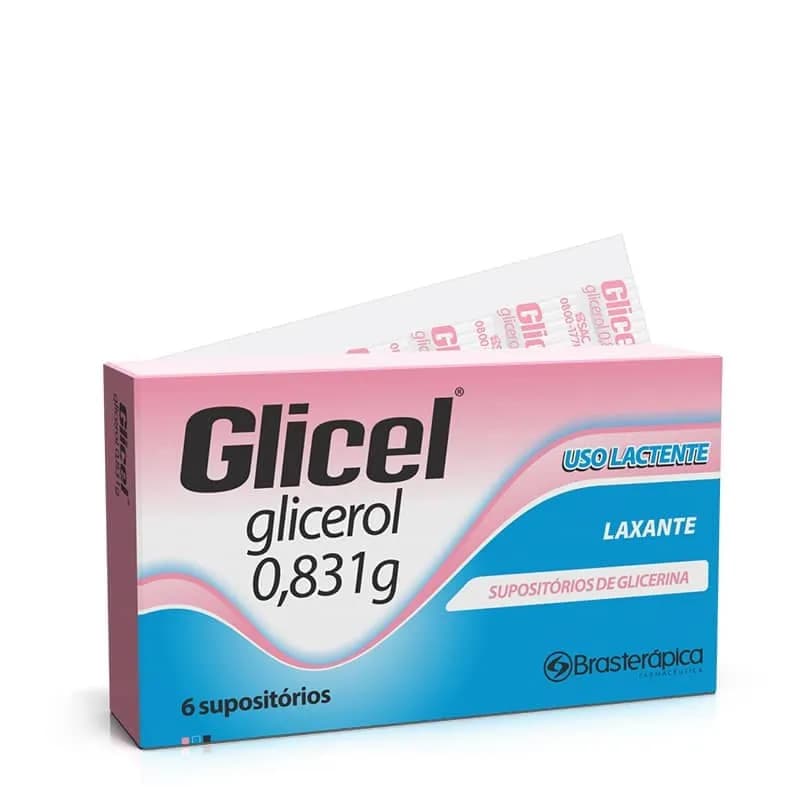 Imagem de Supositório de Glicerina Glicel Lactante 6 unidades