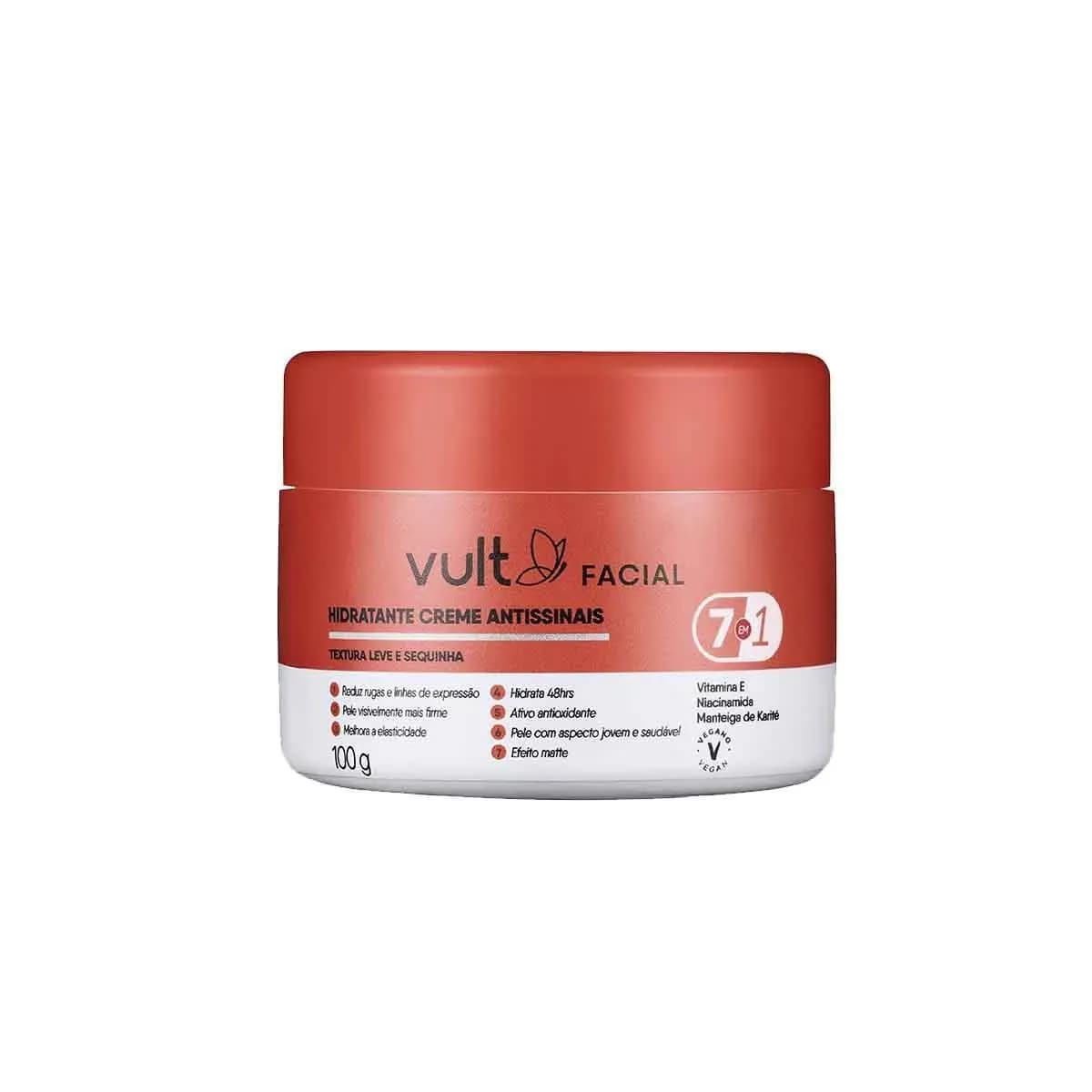 Imagem de Hidratante Creme Antissinais Vult Facial 100g