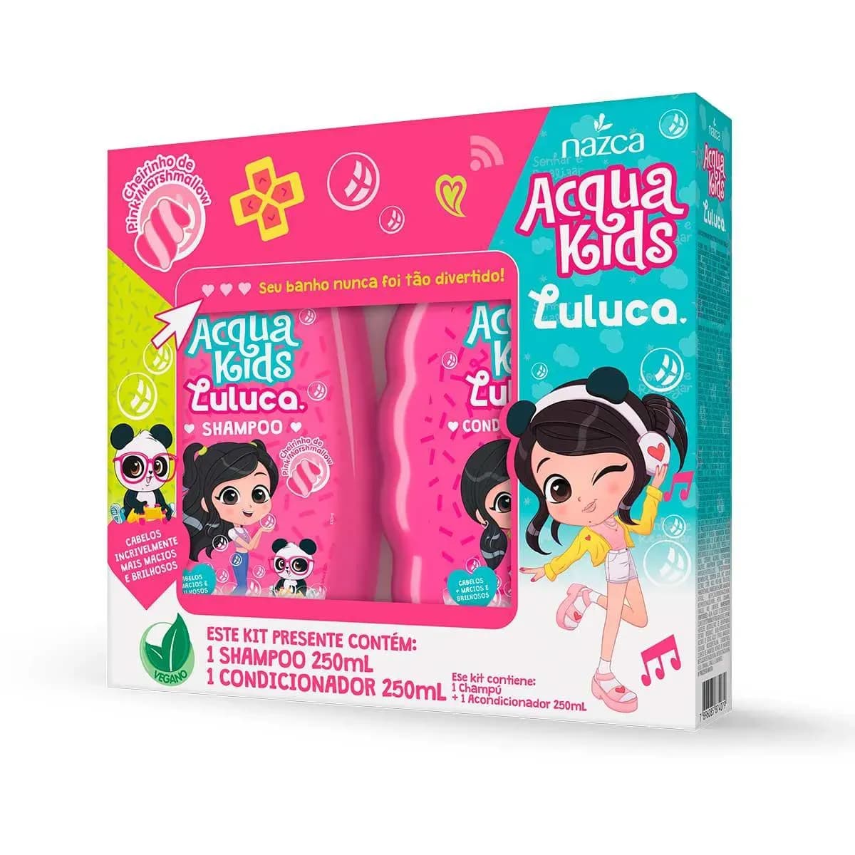 Imagem de Kit Acqua Kids Luluca Shampoo 250ml + Condicionador 250ml